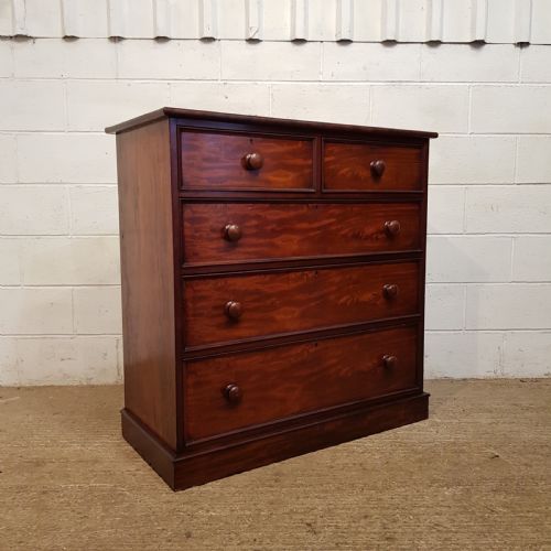 fig 2. ANTIQUE VICTORIAN MAHOGANY CHEST OF DRAWERS C1880