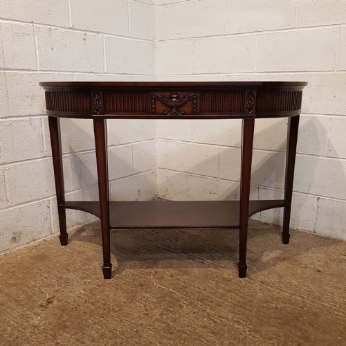 fig 1. ANTIQUE EDWARDIAN MAHOGANY CONSOLE TABLE BY WARING & GILLOWS C1900