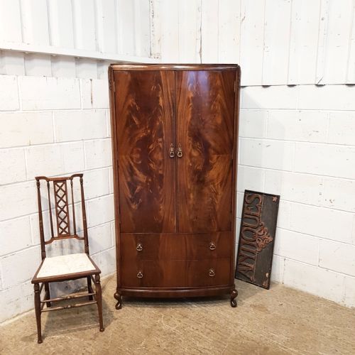 Antique Edwardian Burr Walnut Tallboy C 1920