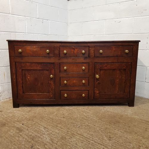 fig 1. ANTIQUE 18TH CENTURY COUNTRY OAK DRESSER BASE C1780