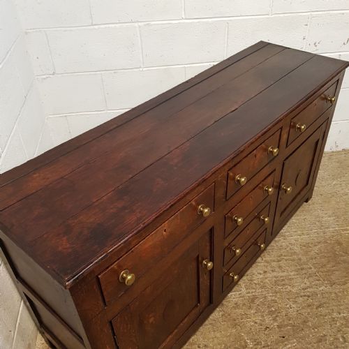 fig 2. ANTIQUE 18TH CENTURY COUNTRY OAK DRESSER BASE C1780