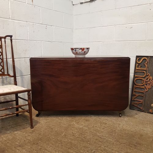 Antique Late 18th Century Cuban Mahogany Drop Leaf Dining Table C1790
