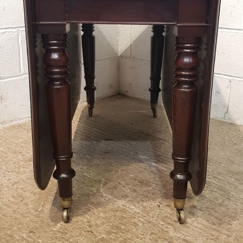 fig 2. ANTIQUE LATE 18TH CENTURY CUBAN MAHOGANY DROP LEAF DINING TABLE C1790