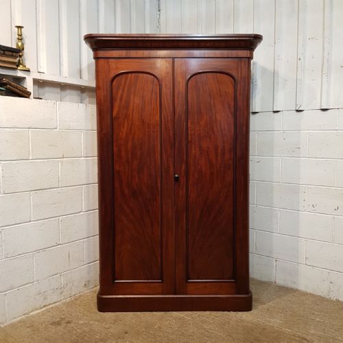 fig 1. ANTIQUE VICTORIAN MAHOGANY DOUBLE WARDROBE C1880