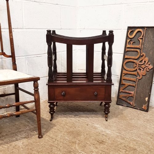 Antique. Large Victorian Mahogany Canterbury C1880