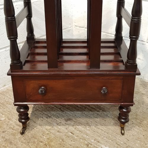 fig 2. ANTIQUE. LARGE VICTORIAN MAHOGANY CANTERBURY C1880
