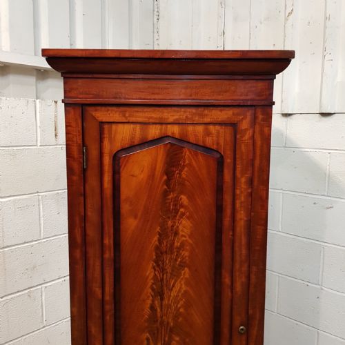 fig 2. ANTIQUE PAIR EARLY VICTORIAN MAHOGANY SENTRY BOX SINGLE WARDROBES C1840
