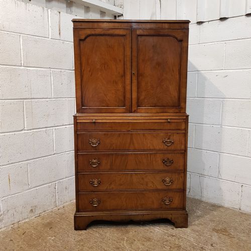 Antique Burr Walnut Tallboy C1920