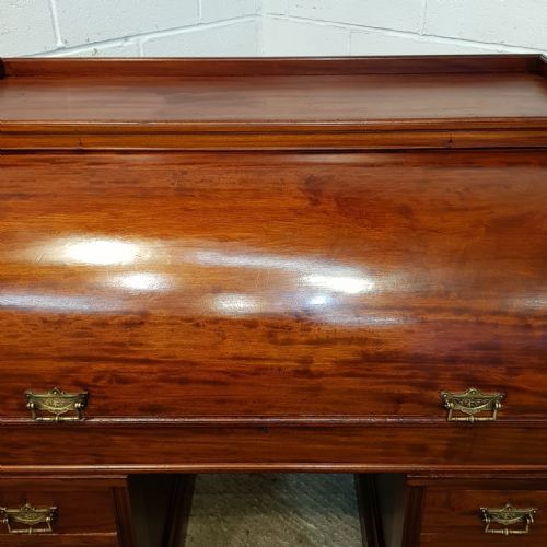 fig 2. ANTIQUE VICTORIAN MAHOGANY CYLINDER DESK C1880