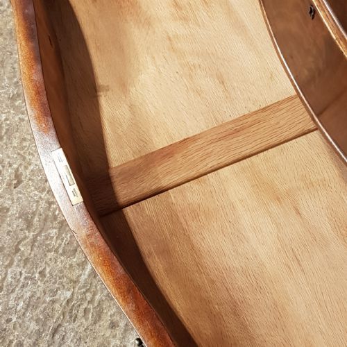 fig 1. ANTIQUE MAHOGANY SERPENTINE FRONT CHEST OF DRAWERS WITH BRUSHING SLIDE C1920
