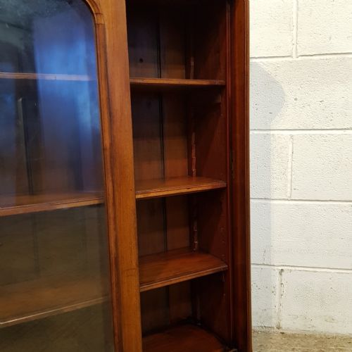 fig 1. ANTIQUE VICTORIAN MAHOGANY Y GLAZED BOOKCASE C1880