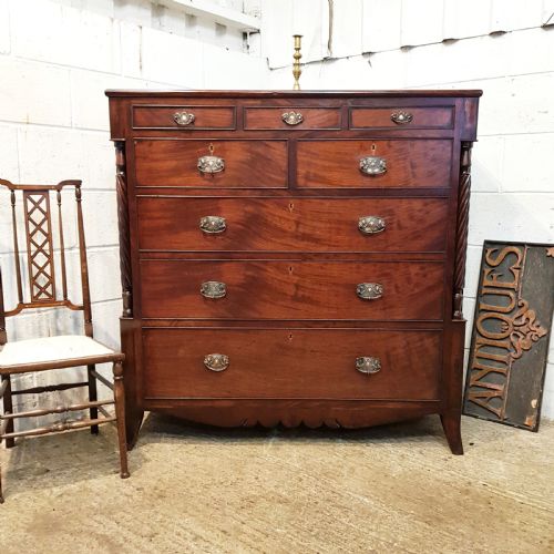 Antique William 1v Mahogany Chest of Drawers C1830