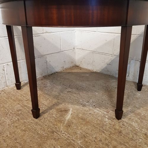 fig 2. ANTIQUE PAIR EDWARDIAN MAHOGANY DEMI LUNE SIDE TABLES C1900