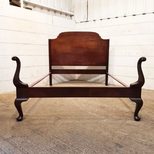 Antique Mahogany Double Bed C1920