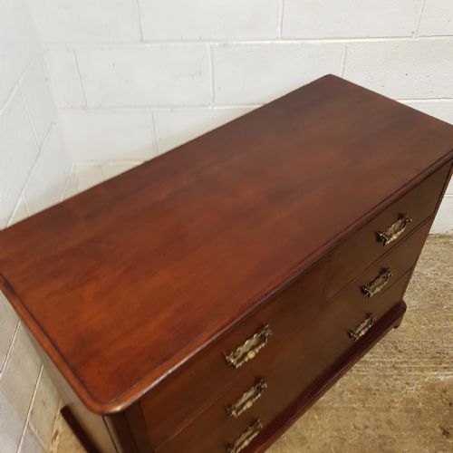 fig 2. ANTIQUE LATE VICTORIAN MAHOGANY CHEST OF DRAWERS BY MAPLES & Co. C1890