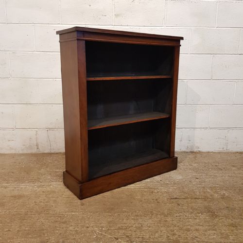 fig 1. ANTIQUE VICTORIAN WALNUT OPEN BOOKCASE C1880