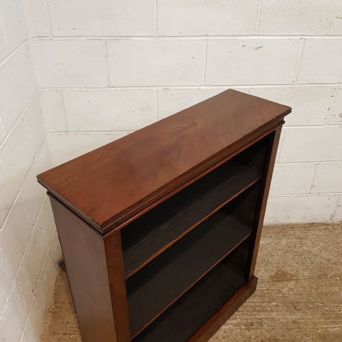 fig 2. ANTIQUE VICTORIAN WALNUT OPEN BOOKCASE C1880