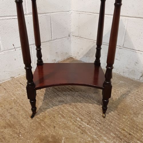 fig 2. ANTIQUE VICTORIAN MAHOGANY SIDE LAMP TABLE C1860