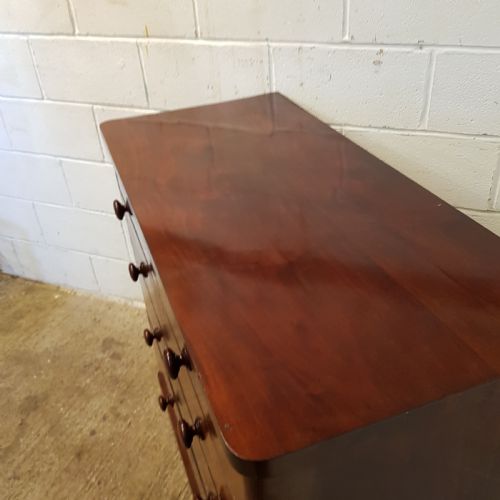 fig 1. ANTIQUE VICTORIAN MAHOGANY CHEST OF DRAWERS C1880
