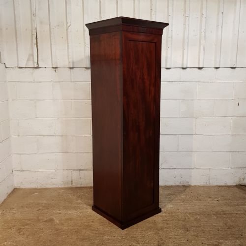 fig 2. ANTIQUE PAIR VICTORIAN MAHOGANY SINGLE SENTRY BOX WARDROBES C1880