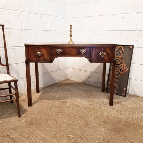 Antique Flamed Mahogany Desk C1920