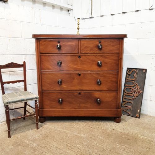 Antique Victorian Mahogany Chest of Drawers C1880