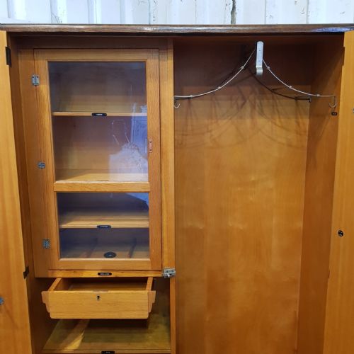 fig 2. ANTIQUE OAK FITTED COMPACTUM WARDROBE C1920