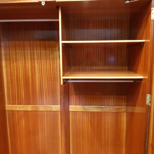 fig 2. ANTIQUE PAIR BURR WALNUT DOUBLE WARDROBES C1920