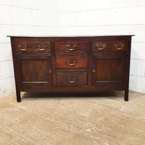 fig 1. ANTIQUE 18TH CENTURY PERIOD OAK DRESSER BASE C1750