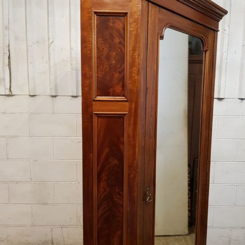 fig 2. ANTIQUE VICTORIAN MAHOGANY FULL HEIGHT CORNER WARDROBE C1880