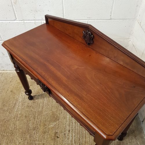 fig 1. ANTIQUE VICTORIAN AESTHETIC MAHOGANY HALL CONSOLE TABLE C1880