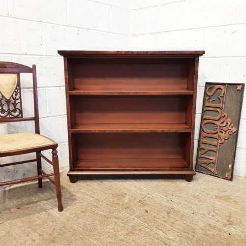 Antique Regency Mahogany Open Bookcase C1820