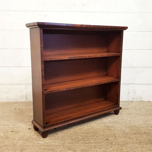 fig 2. ANTIQUE REGENCY MAHOGANY OPEN BOOKCASE C1820