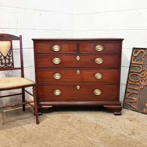 Antique 18th Century Period Mahogany Dwarf Chest of Drawers  C1780