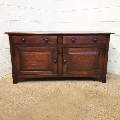fig 1. ANTIQUE 18TH CENTURY PERIOD COUNTRY OAK & ELM DRESSER BASE C1780