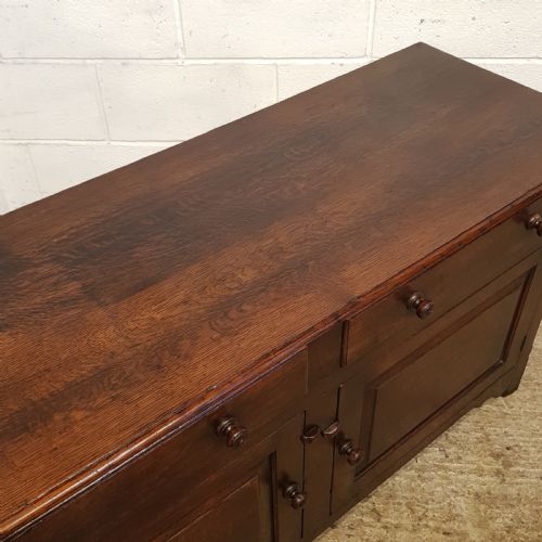 fig 2. ANTIQUE 18TH CENTURY PERIOD COUNTRY OAK & ELM DRESSER BASE C1780