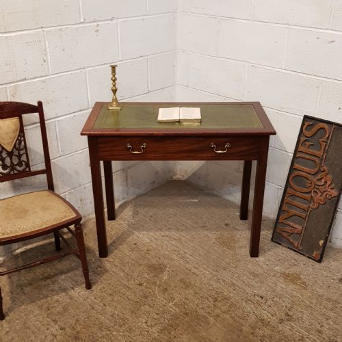 Antique Edwardian Small Mahogany Writing Table C1900