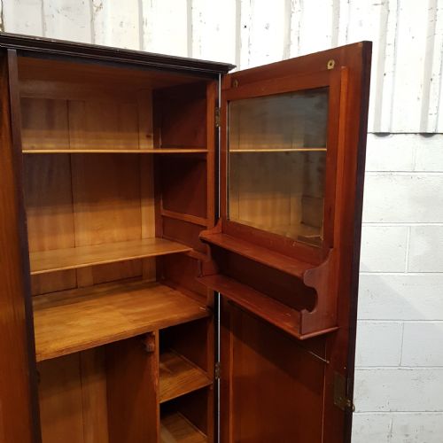 fig 2. ANTIQUE EDWARDIAN MAHOGANY WARDROBE COMPACTUM C1900