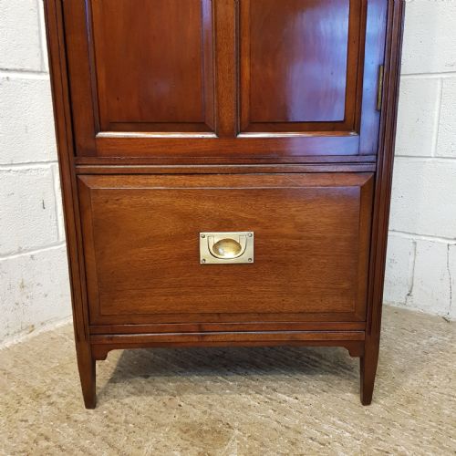 fig 1. ANTIQUE LATE VICTORIAN MAHOGANY TALL CUPBOARD C1890