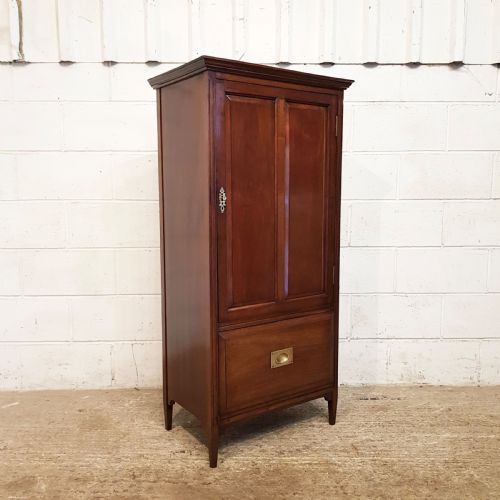fig 2. ANTIQUE LATE VICTORIAN MAHOGANY TALL CUPBOARD C1890