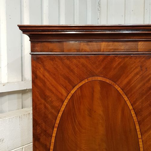 fig 1. ANTIQUE 18TH CENTURY MAHOGANY PERIOD CLOTHES PRESS C1780