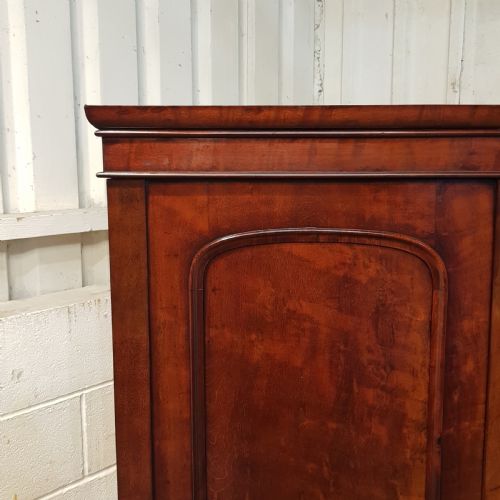 fig 1. ANTIQUE VICTORIAN MAHOGANY DOUBKE WARDROBE C1880