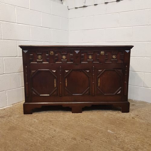 fig 2. ANTIQUE LATE18TH CENTURY JOINED OAK DRESSER BASE C1790