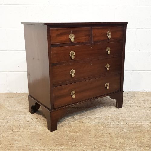 fig 1. ANTIQUE EDWARDIAN MAHOGANY DWARF CHEST OF DRAWERS C1900