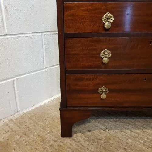 fig 2. ANTIQUE EDWARDIAN MAHOGANY DWARF CHEST OF DRAWERS C1900