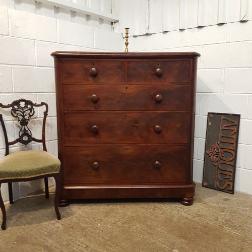 Antique Victorian Mahogany Chest of Drawers C1860