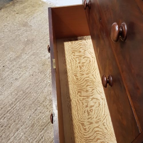 fig 1. ANTIQUE VICTORIAN MAHOGANY CHEST OF DRAWERS C1860