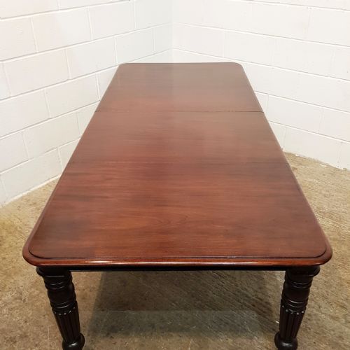 fig 1. ANTIQUE VICTORIAN. MAHOGANY EXTENDING DINING TABLE SEATS 8-10 c1890