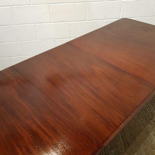 fig 2. ANTIQUE VICTORIAN. MAHOGANY EXTENDING DINING TABLE SEATS 8-10 c1890