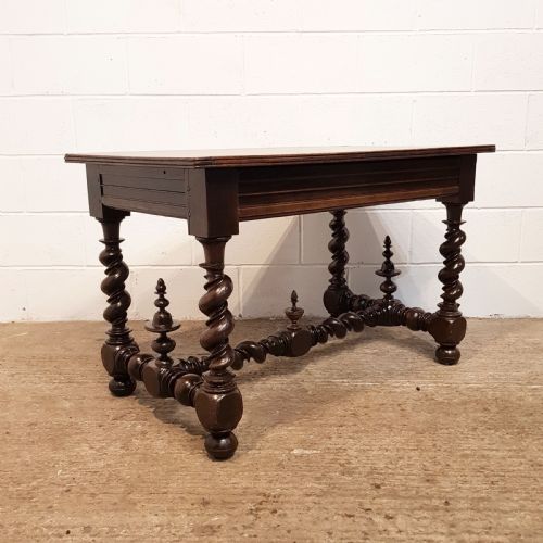 fig 2. ANTIQUE 18TH CENTURY HOINED OAK WRITING DESK C1780